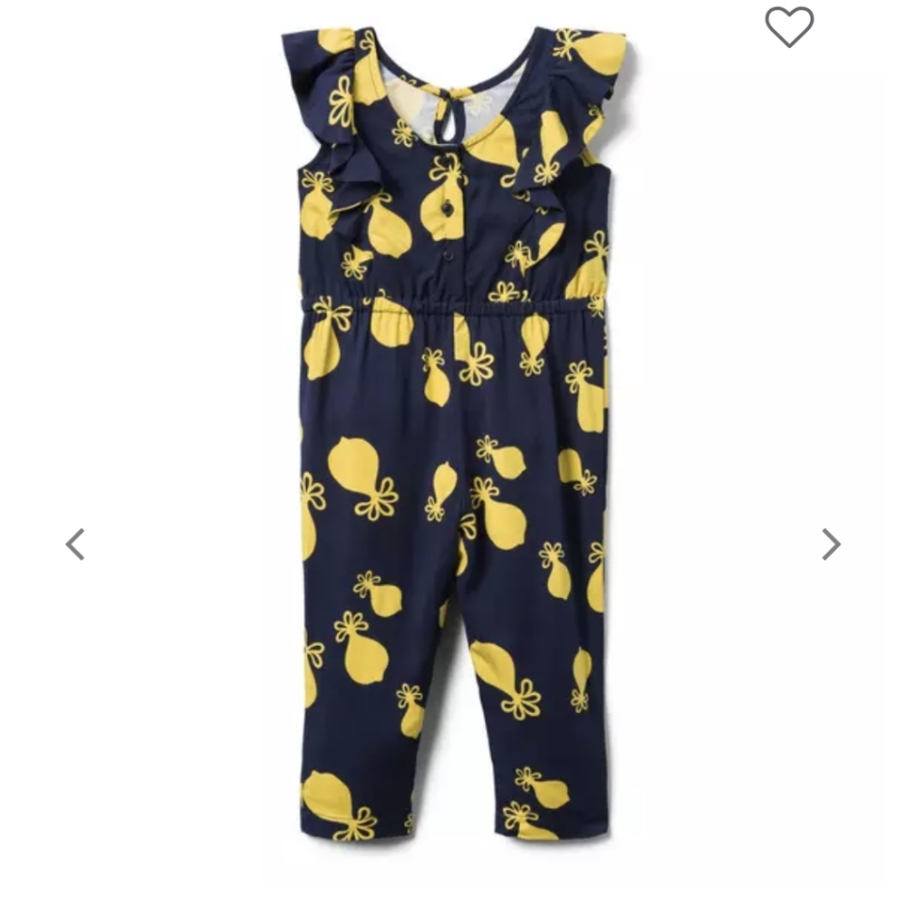 Janie and Jack Lemon Print 🍋 Jumpsuit